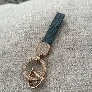 Green Key chain with D ring